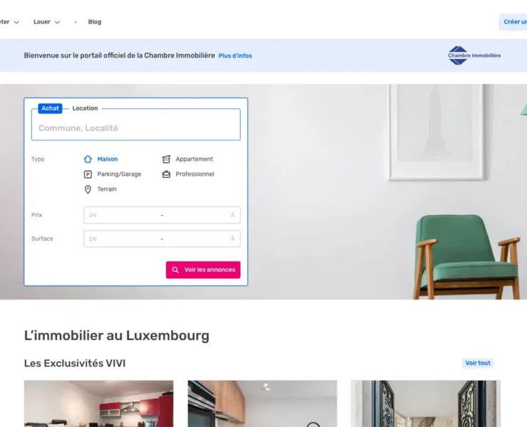 Zoom sur le nouveau portail immobilier vivi.lu